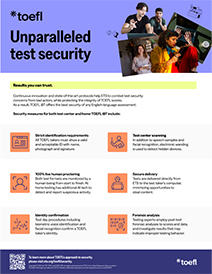 Sécurité des tests TOEFL