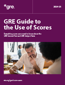 Download GRE Guide to the Use of Scores PDF